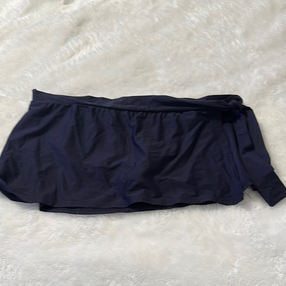 Tommy Bahama Dark navy Blue bikini bottoms with built in underwear size large